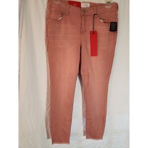 Women's Celebrity Pink Skinny Ankle Pink Jeans Size 14